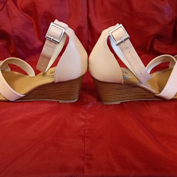 TORRID Women's Blush Pink Crossover Strap Wedge - Picture 6 of 8